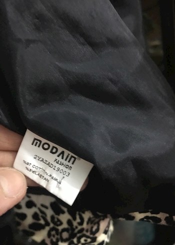 Leopar Desenli Kürklü Kısa Kadın Yelek - Görsel 4