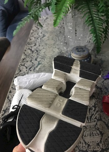 Beyaz Bağcıklı Stiletto Topuklu Sneakers - Görsel 7