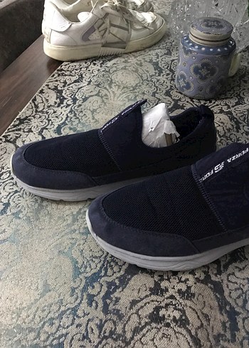 Mavi Gri Kadın Dolgu Topuk Spor Ayakkabı - Görsel 12