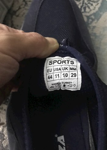 Mavi Gri Kadın Dolgu Topuk Spor Ayakkabı - Görsel 7