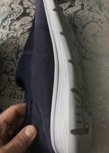 Mavi Gri Kadın Dolgu Topuk Spor Ayakkabı - Görsel 5