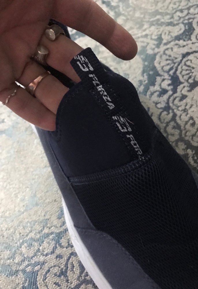 Mavi Gri Kadın Dolgu Topuk Spor Ayakkabı - Görsel 2