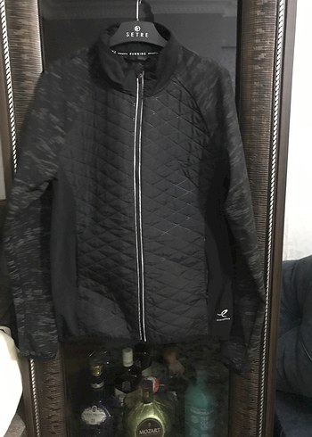 Erkek Siyah Kapitone Fermuarlı Ceket - Görsel 7