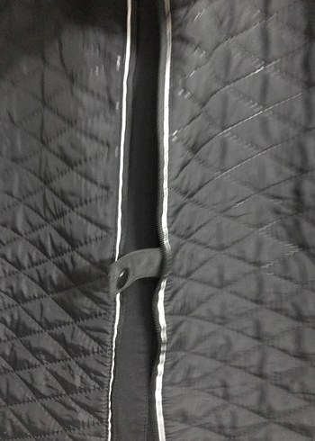 Erkek Siyah Kapitone Fermuarlı Ceket - Görsel 2