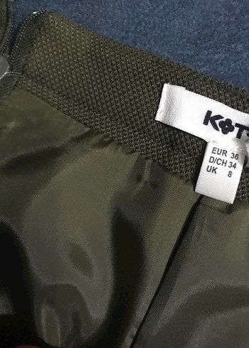 Kadın Haki Mini Pilili Etek - Görsel 11