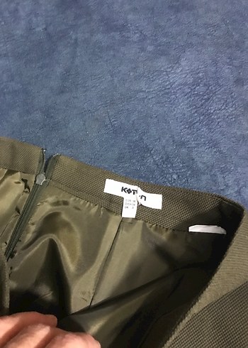 Kadın Haki Mini Pilili Etek - Görsel 10