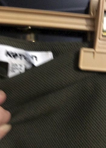 Kadın Haki Mini Pilili Etek - Görsel 3