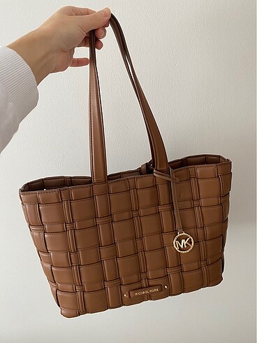 Michael kors medium woven tote bag çanta