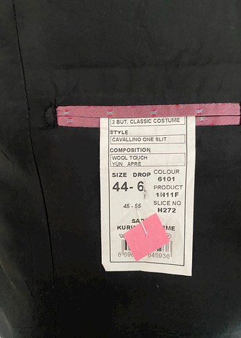 HAVAN - Düğmeli Siyah Erkek Ofis Takım Elbise Ceketi - Görsel 6