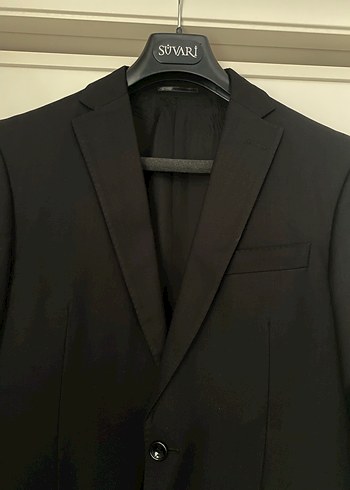 HAVAN - Düğmeli Siyah Erkek Ofis Takım Elbise Ceketi - Görsel 3