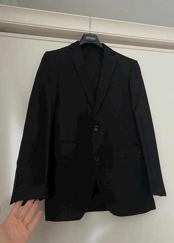 HAVAN - Düğmeli Siyah Erkek Ofis Takım Elbise Ceketi - Görsel 2