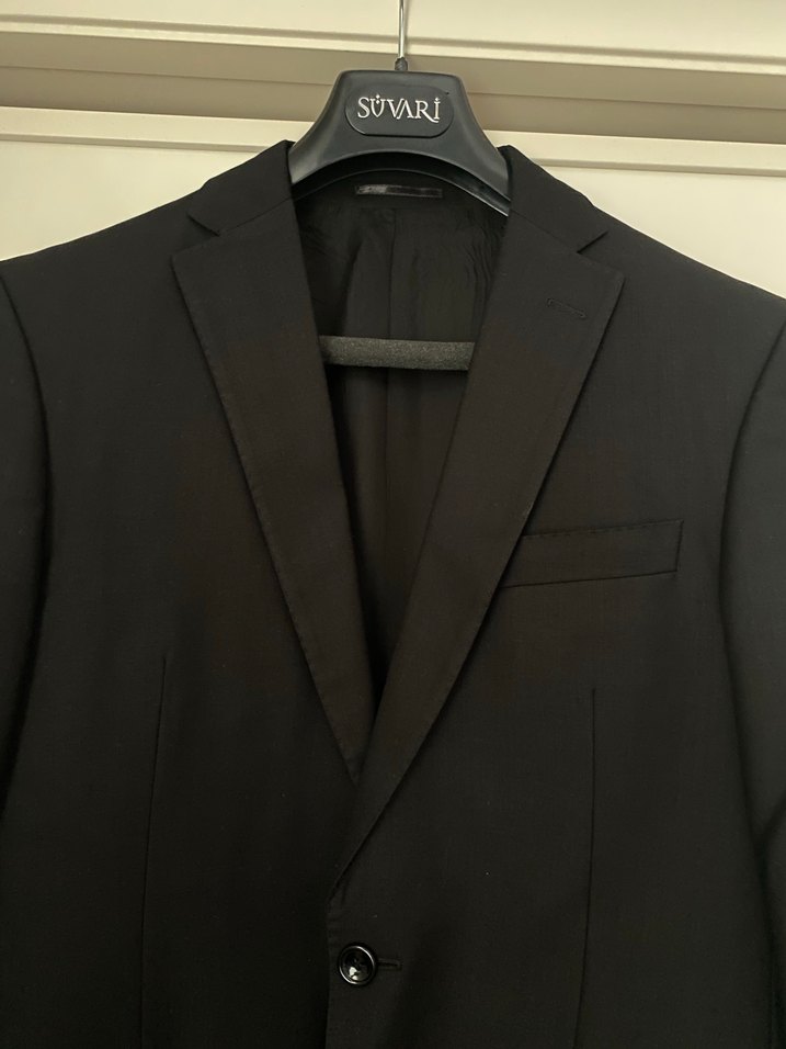 HAVAN - Düğmeli Siyah Erkek Ofis Takım Elbise Ceketi - Görsel 3
