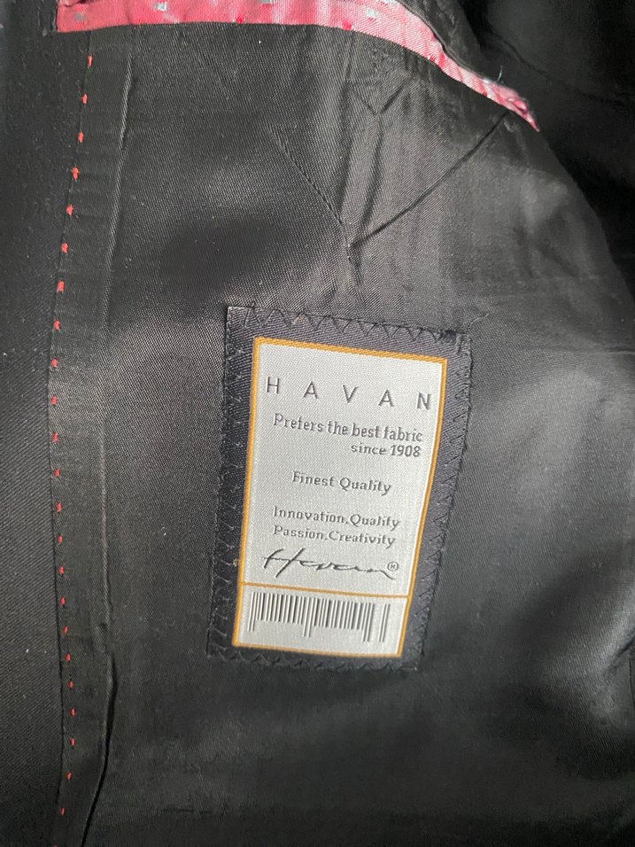 HAVAN - Düğmeli Siyah Erkek Ofis Takım Elbise Ceketi - Görsel 5