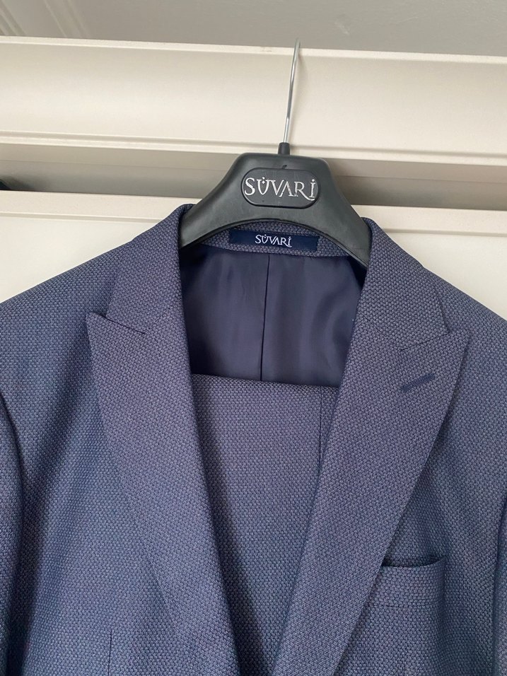 SÜVARİ - Düğmeli Lacivert Erkek Takım Ceket Elbise - Görsel 3