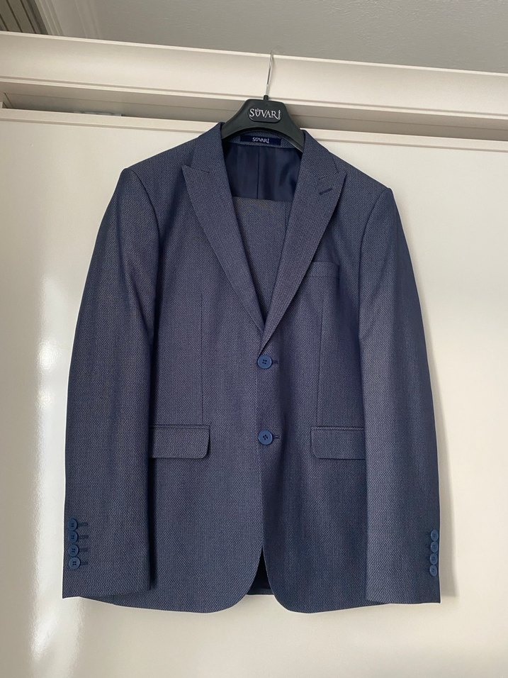 SÜVARİ - Düğmeli Lacivert Erkek Takım Ceket Elbise - Görsel 2