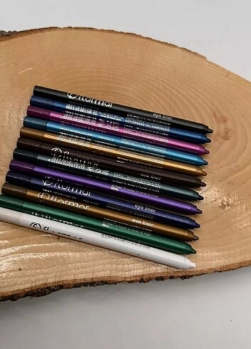 Flormar 12'li Yağlı Renkli Gözkalemi&Eyeliner