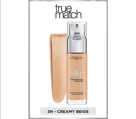 L'Oréal Paris 3N creamy beige fondöten