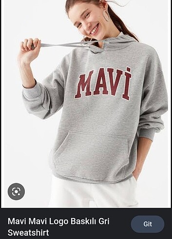 Mavi marka gri sweatshirt orjinal 