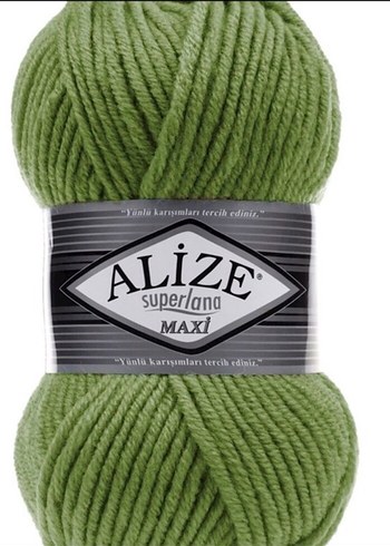Alize Superlana Maxi Yeşil El Örgü İpliği