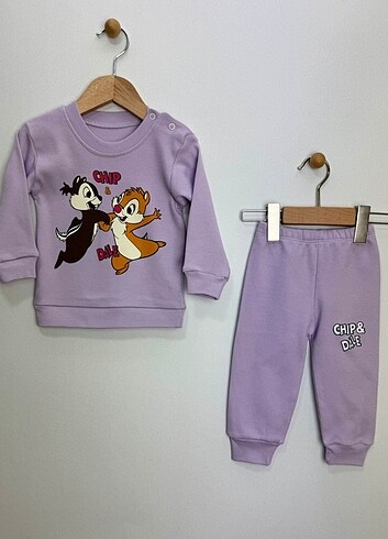 Chip & Dale Sincap Desenli 2li Aylık Takım 