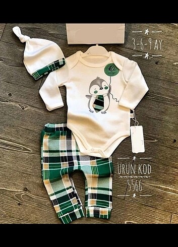 3 lu Set Bereli Çıtçıtlı Zıbın Takim
