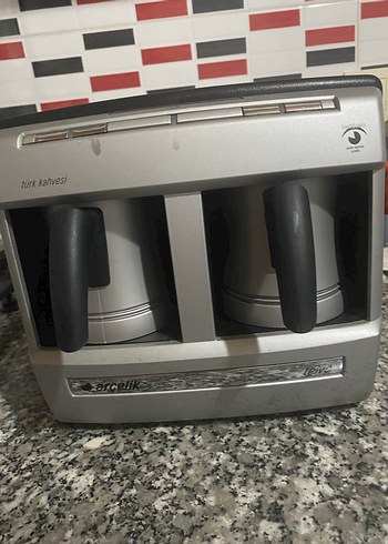  Beden Gri Çift Cezveli Türk Kahvesi Makinesi