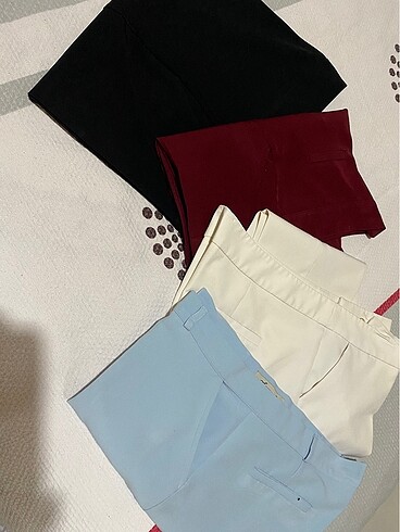 Diğer Dügmelı yuksek bel kumaş pantalonlar 4 adet birden 350 tl