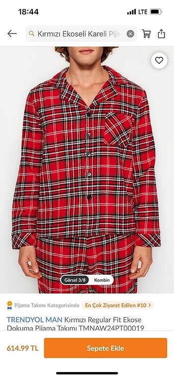 Trendyol & Milla Kırmızı pijama takımı