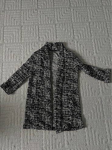 Siyah beyaz blazer