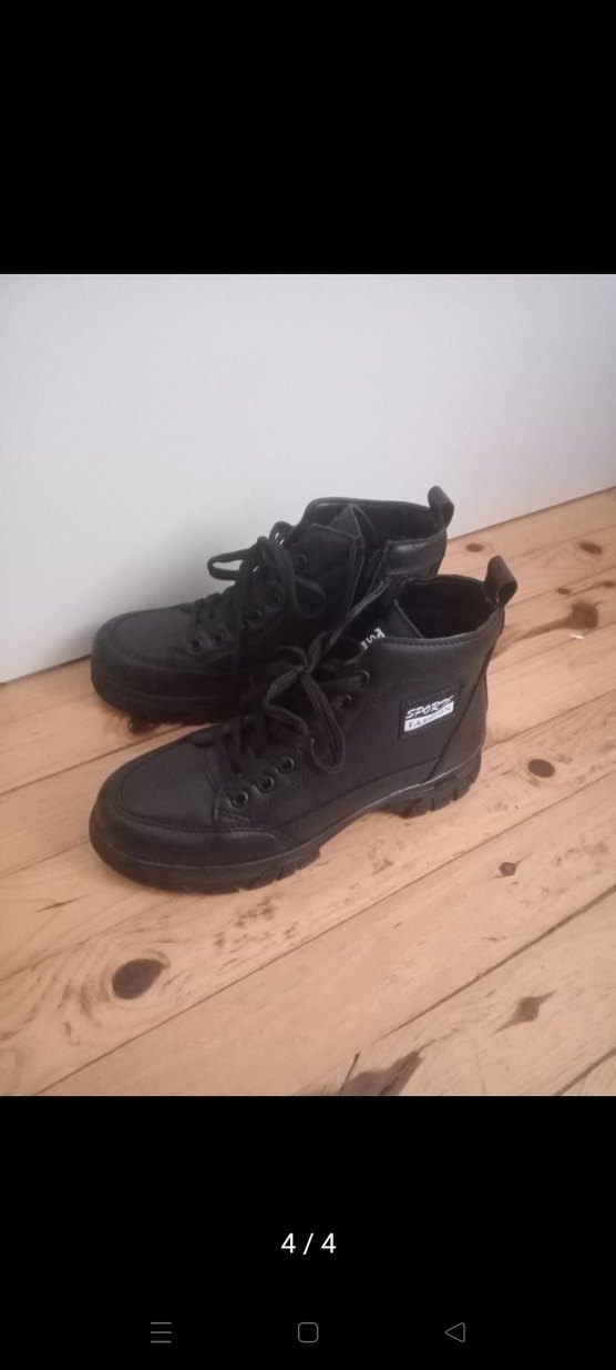 Siyah Spor Tarzı  Kadın Bot - Görsel 4