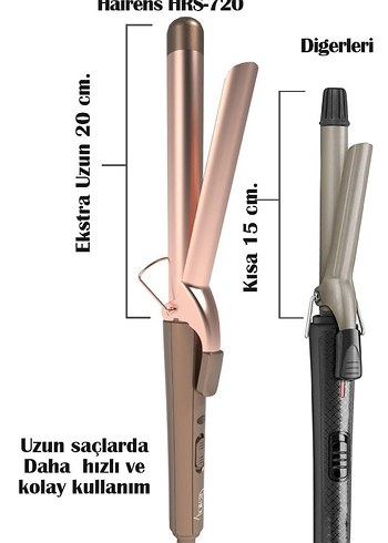 Keratin & Argan Yağlı Seramik Plakalı Saç Maşası - Görsel 2