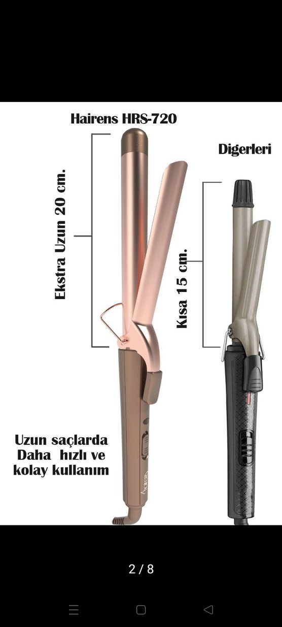 Keratin & Argan Yağlı Seramik Plakalı Saç Maşası - Görsel 2