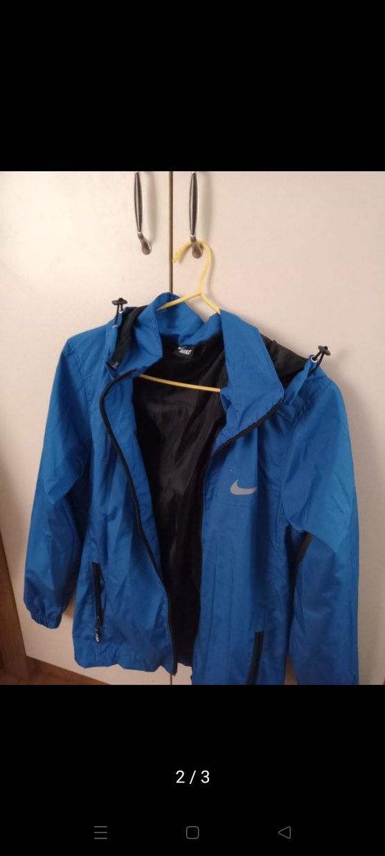 kadın Mavi Fermuarlı Yağmurluk - Görsel 2