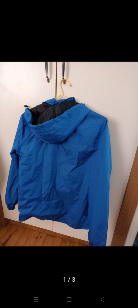 kadın Mavi Fermuarlı Yağmurluk - Görsel 3