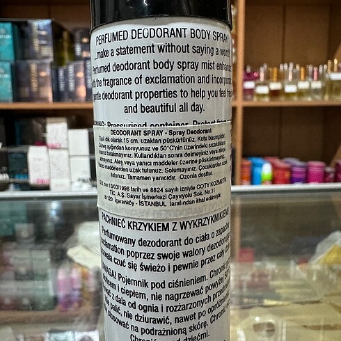 Beden Renk Exclamation Siyah Bayan Deodorant 75ml Küçük boy Coty