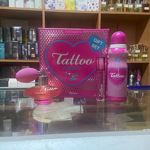 Tattoo Passion Edt 50ml + Deo 125ml + Lip Gloss SET Aromel