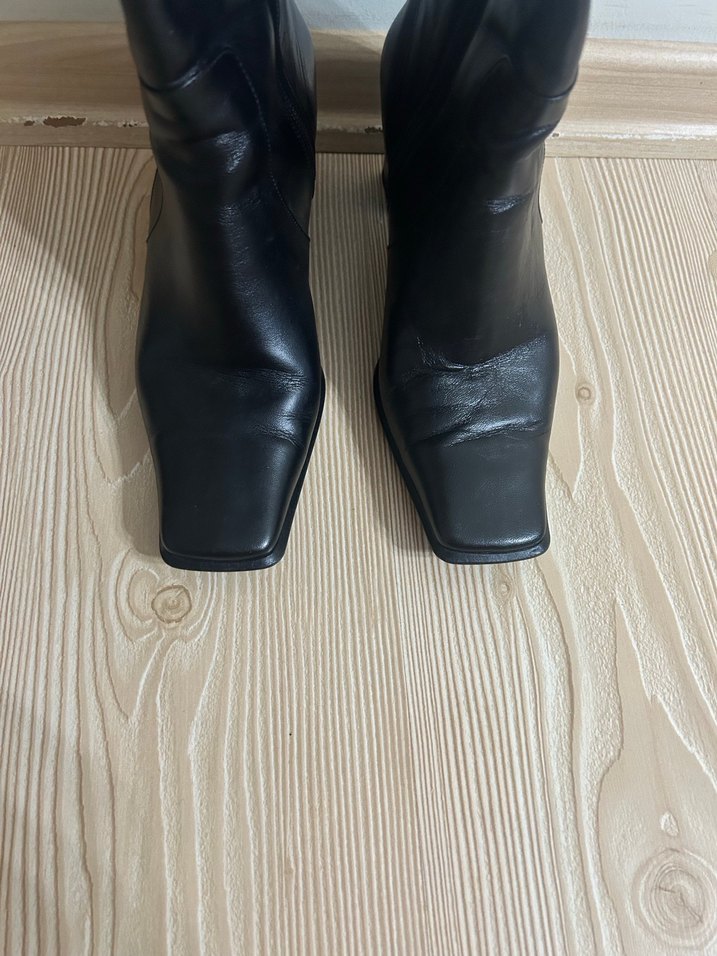 Siyah Vintage Çizme - Görsel 3