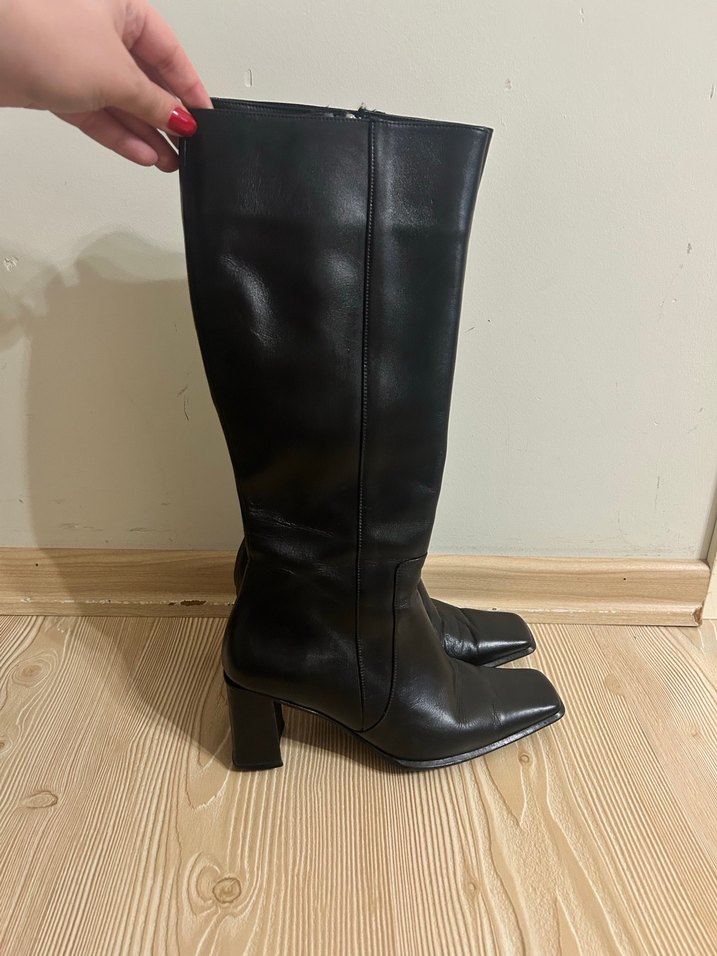 Siyah Vintage Çizme - Görsel 2