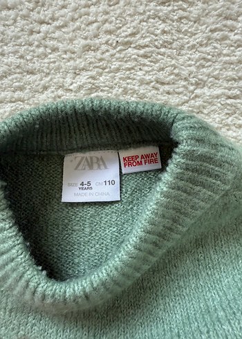 Zara Erkek çocuk Yeşil Örgü Kazak