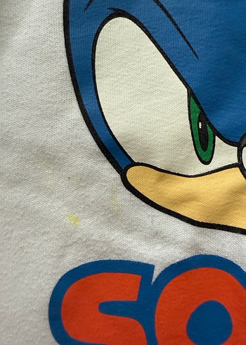 8 Yaş Beden mavi Renk Erkek Çocuk Kapüşonlu Sonic Sweatshirt