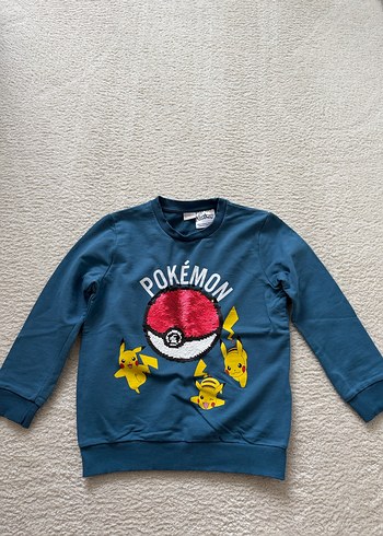 Erkek Çocuk Renkli Pokémon Sweatshirt