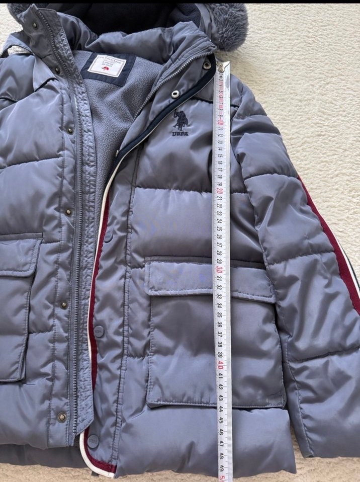 Gri Erkek Çocuk Kürklü Mont - Görsel 4