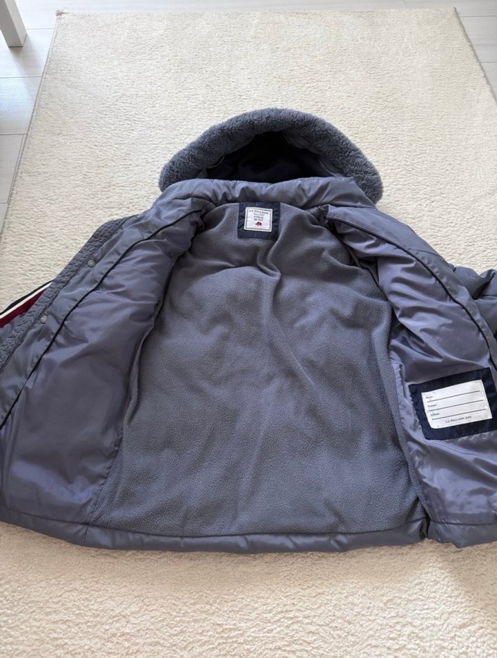 Gri Erkek Çocuk Kürklü Mont - Görsel 3