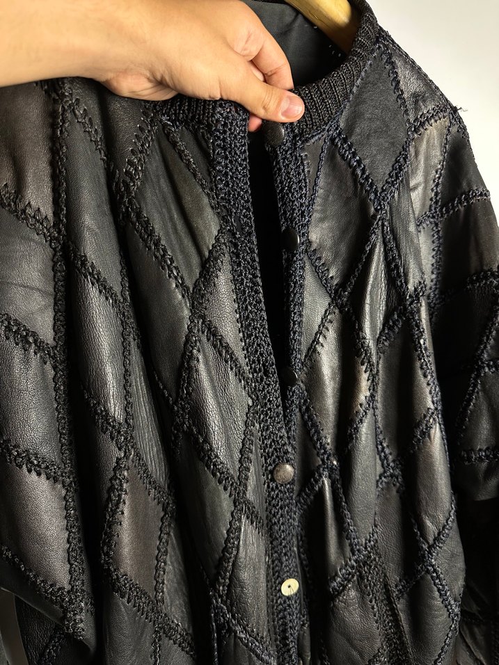 El Yapımı Özel Deri Ceket - Görsel 2