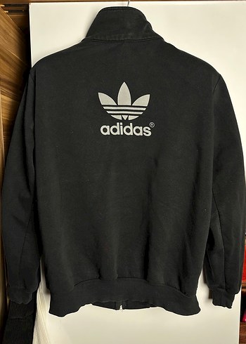 Adidas Siyah Fermuarlı Yüksek Yakalı Ceket - Görsel 2