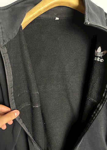 Adidas Siyah Fermuarlı Yüksek Yakalı Ceket - Görsel 6