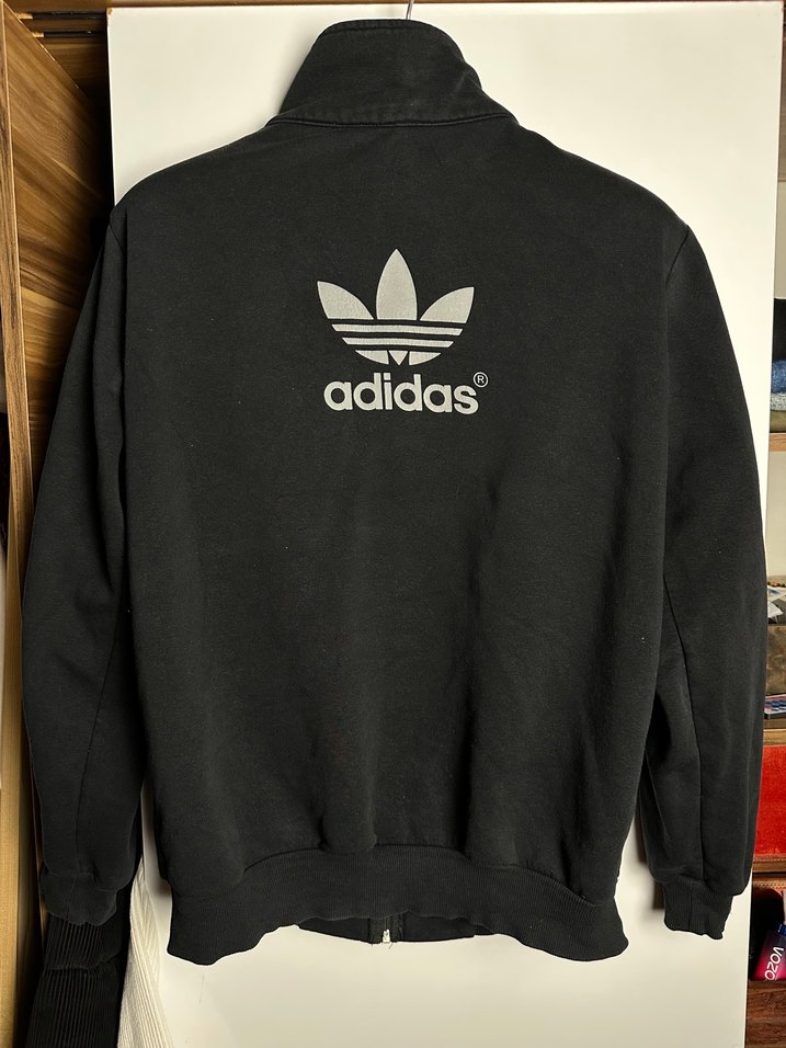 Adidas Siyah Fermuarlı Yüksek Yakalı Ceket - Görsel 2