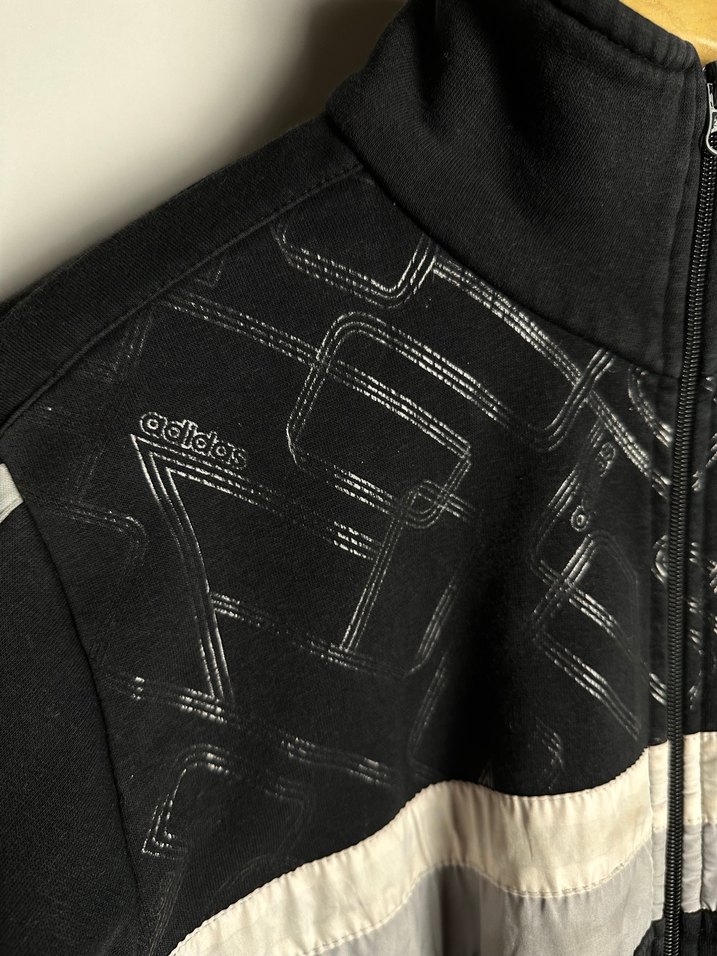 Adidas Siyah Fermuarlı Yüksek Yakalı Ceket - Görsel 4