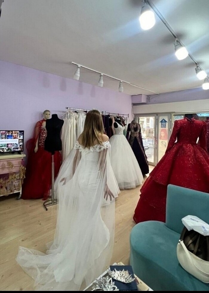 Gelinlik pelerini - Görsel 2