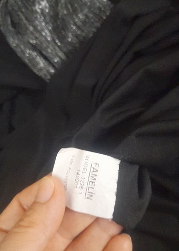 l Beden siyah Renk Siyah Uzun Kollu Drapeli Gotik Elbise